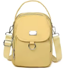 Alive With Style 'Benny' Shoulder/Cross Body Bag in Black-Navy-Grey-Pink-Mint-Chocolate-Purple-Yellow-Jade-Red-Blue/Red-Watermelon-SkyBlue-Lemon-Olive