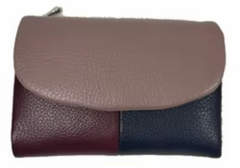 Alive With Style 'Gladys' Leather Wallet in Yellow-Red-Green-Pink