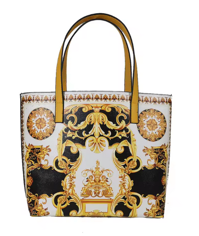 Alive With Style 'Sophia' Tote/Shoulder Bag in Blue-Gold-Multi