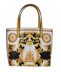 Alive With Style 'Sophia' Tote/Shoulder Bag in Blue-Gold-Multi