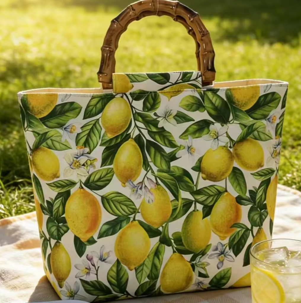 Alive With Style 'Magnolia' Tote/Handbag in Lemons-Magnolia
