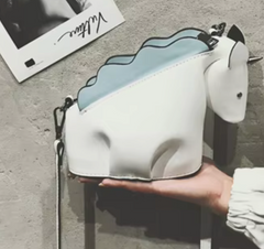 Alive With Style 'Unicorn' Shoulder/Cross Body Bag in Yellow-Pink-White