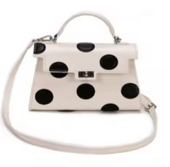 Alive With Style 'Minnie' Handbag/Shoulder Bag in White-Red-Black