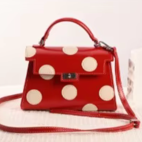 Alive With Style 'Minnie' Handbag/Shoulder Bag in White-Red