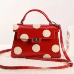 Alive With Style 'Minnie' Handbag/Shoulder Bag in White-Red-Black