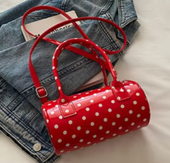 Alive With Style 'Polly' Handbag/Shoulder Bag in White-Red-Black