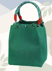 Alive With Style 'Maria' Woven Tote/Handbag in Fuchsia-Pink-Taupe-Orange-LightBlue-Purple-Grey-Green-Cobalt-Lime-Black-Red