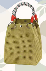 Alive With Style 'Maria' Woven Tote/Handbag in Fuchsia-Pink-Taupe-Orange-LightBlue-Purple-Grey-Green-Cobalt-Lime-Black-Red