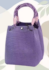 Alive With Style 'Maria' Woven Tote/Handbag in Fuchsia-Pink-Taupe-Orange-LightBlue-Purple-Grey-Green-Cobalt-Lime-Black-Red