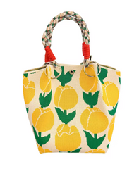 Alive With Style 'Monica' Handbag/Tote in Pink/Org-Grn/Pink-B/White-Grey/White-Yell/Blue-Org/Beige-Pink/Blue-Grn/Red-BlueFlow-PinkFlow-Brown/B-Yell/White-B/WhiteDots-WhiteFlow/BlackFlow-YellowTulip-PurpleTul-PinkTuli-Pink-Mauve-Blue-Green-Red