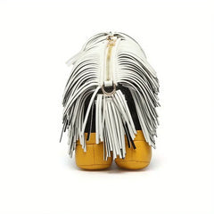 Alive With Style 'Doggy' Shoulder/Cross Body Bag in White-Pink-Black