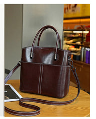 Alive With Style 'Annabel' Leather Handbag/Shoulder Bag/Cross Body Bag in Chocolate- White-Tan-Black-Green