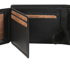 Alive With Style 'James' Leather Mens Wallet by Modapelle in Black