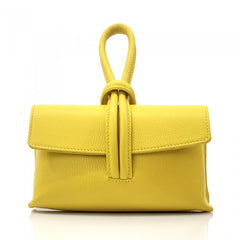 Alive With Style 'Rosita' Italian Leather Clutch/Cross Body Bag in Green-Orange-Turquoise-Taupe-Yellow-Teal-Fuschia-Salmon-Mauve-White-Red-Black