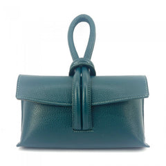 Alive With Style 'Rosita' Italian Leather Clutch/Cross Body Bag in Green-Orange-Turquoise-Taupe-Yellow-Teal-Fuschia-Salmon-Mauve-White-Red-Black
