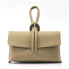 Alive With Style 'Rosita' Italian Leather Clutch/Cross Body Bag in Green-Orange-Turquoise-Taupe-Yellow-Teal-Fuschia-Salmon-Mauve-White-Red-Black