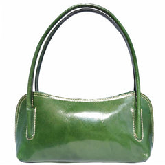 Alive With Style 'Serafina' Italian Leather Handbag/Shoulder Bag in Green-Black-Red-Tan-Navy-Brown
