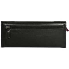 Alive With Style 'Mary' Leather Wallet by Modapelle in Black/Multi-Red/Multi-Purple/Multi