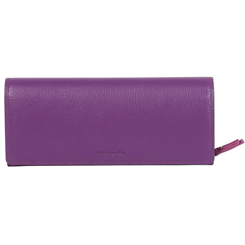 Alive With Style 'Mary' Leather Wallet by Modapelle in Purple