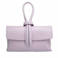 Alive With Style 'Rosita' Italian Leather Clutch/Cross Body Bag in Green-Orange-Turquoise-Taupe-Yellow-Teal-Fuschia-Salmon-Mauve-White-Red-Black