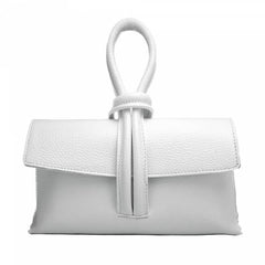 Alive With Style 'Rosita' Italian Leather Clutch/Cross Body Bag in Green-Orange-Turquoise-Taupe-Yellow-Teal-Fuschia-Salmon-Mauve-White-Red-Black