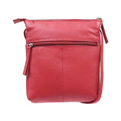 Alive With Style 'San Miguel' Leather Shoulder/Cross Body Bag by Sassy Duck in Black-Tan-Red-Denim Blue-Olive Green
