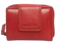Alive With Style 'Eloise' Leather Wallet by Modapelle in Red-Denim-Mocca-Black-Tan-Fern